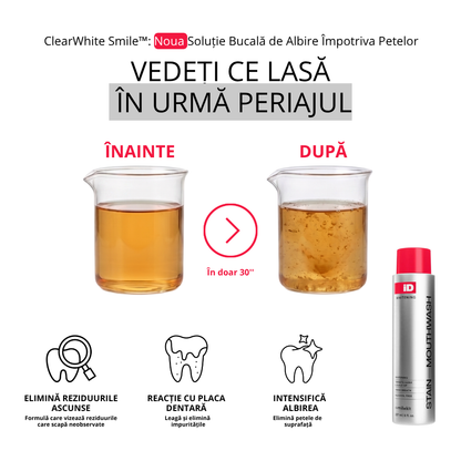 ClearWhite Smile™: Noua Soluție Bucală de Albire Împotriva Petelor