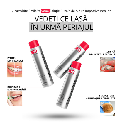 ClearWhite Smile™: Noua Soluție Bucală de Albire Împotriva Petelor